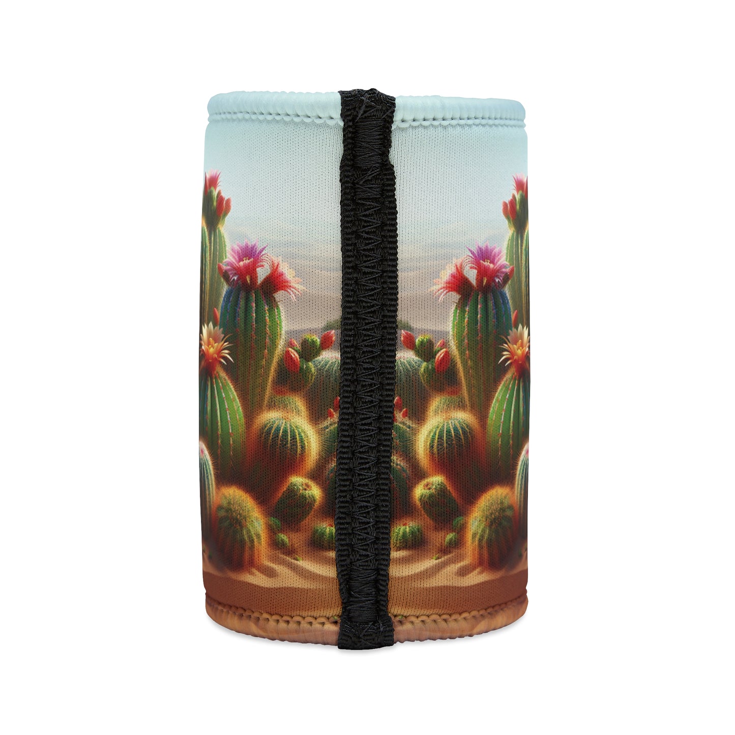 Stubby Cooler - Desert Cactus Design, Succulent Plant Drink Holder, Beverage Holder, Can Cooler, Beer Sleeve, Drink Insulator