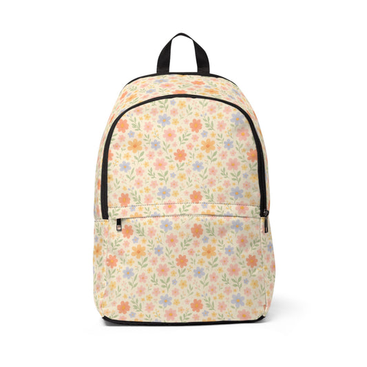 Fabric Backpack Floral Dainty Design