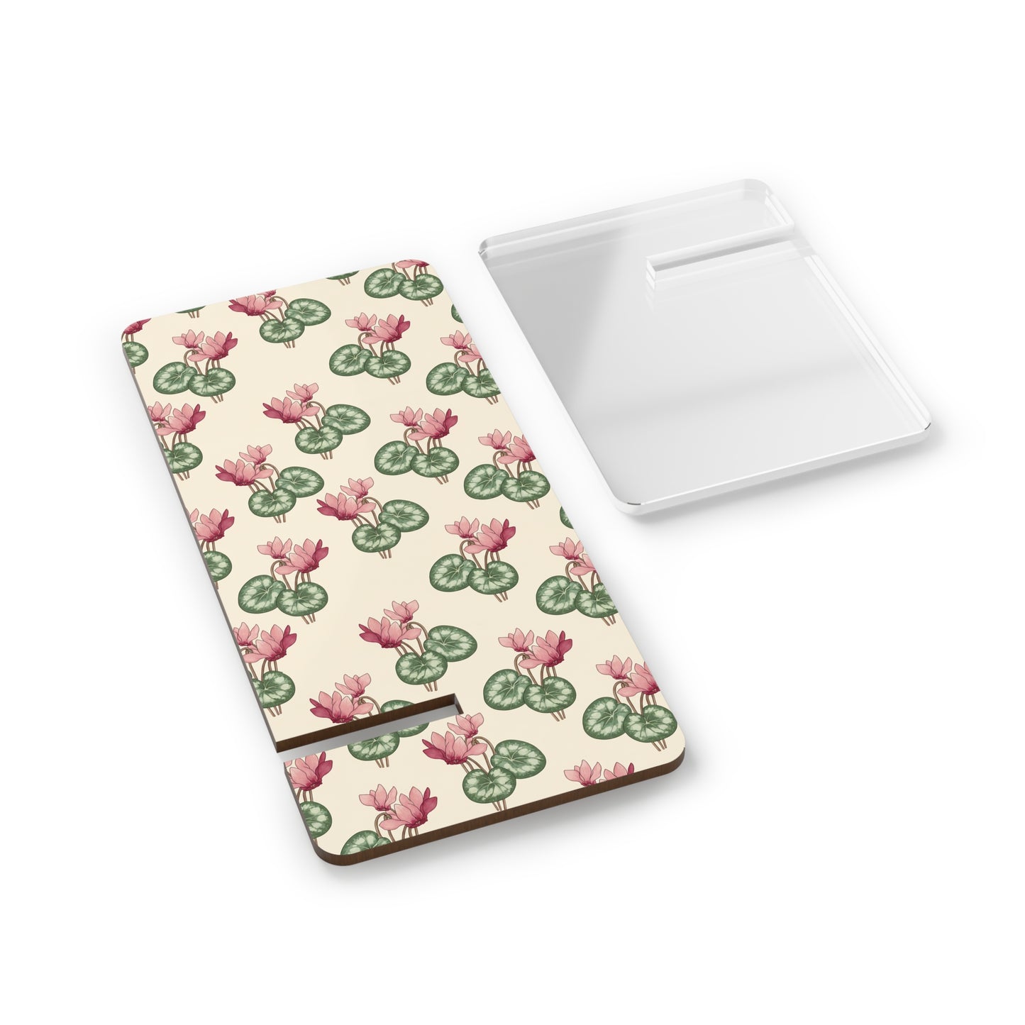 Floral Lily Pad Phone Stand — Decorative Foldable Mobile Display