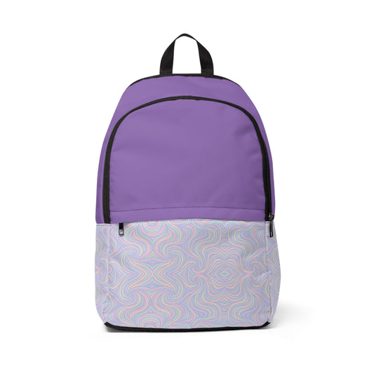 Fabric Backpack - Pastel Swirl Design