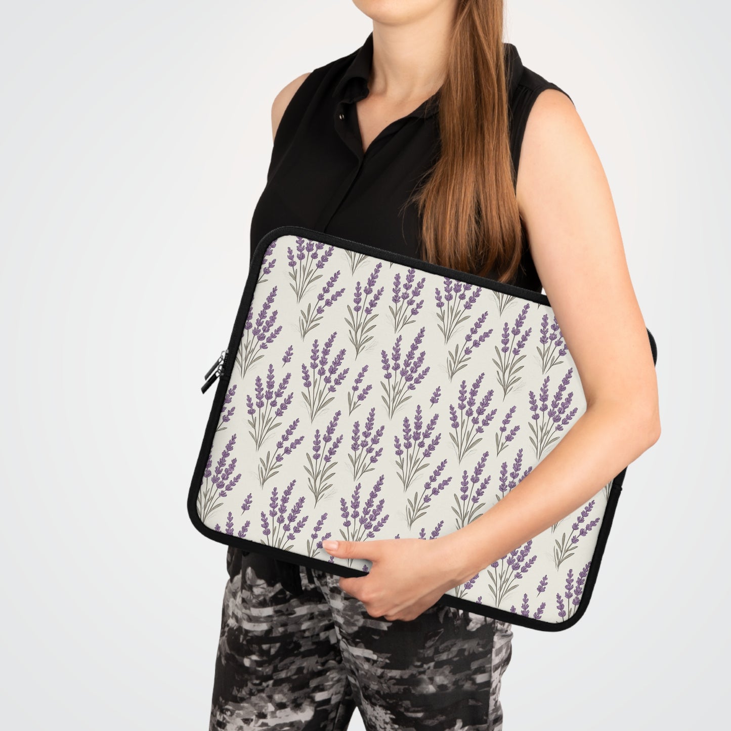 Laptop Sleeve: Lavender Design