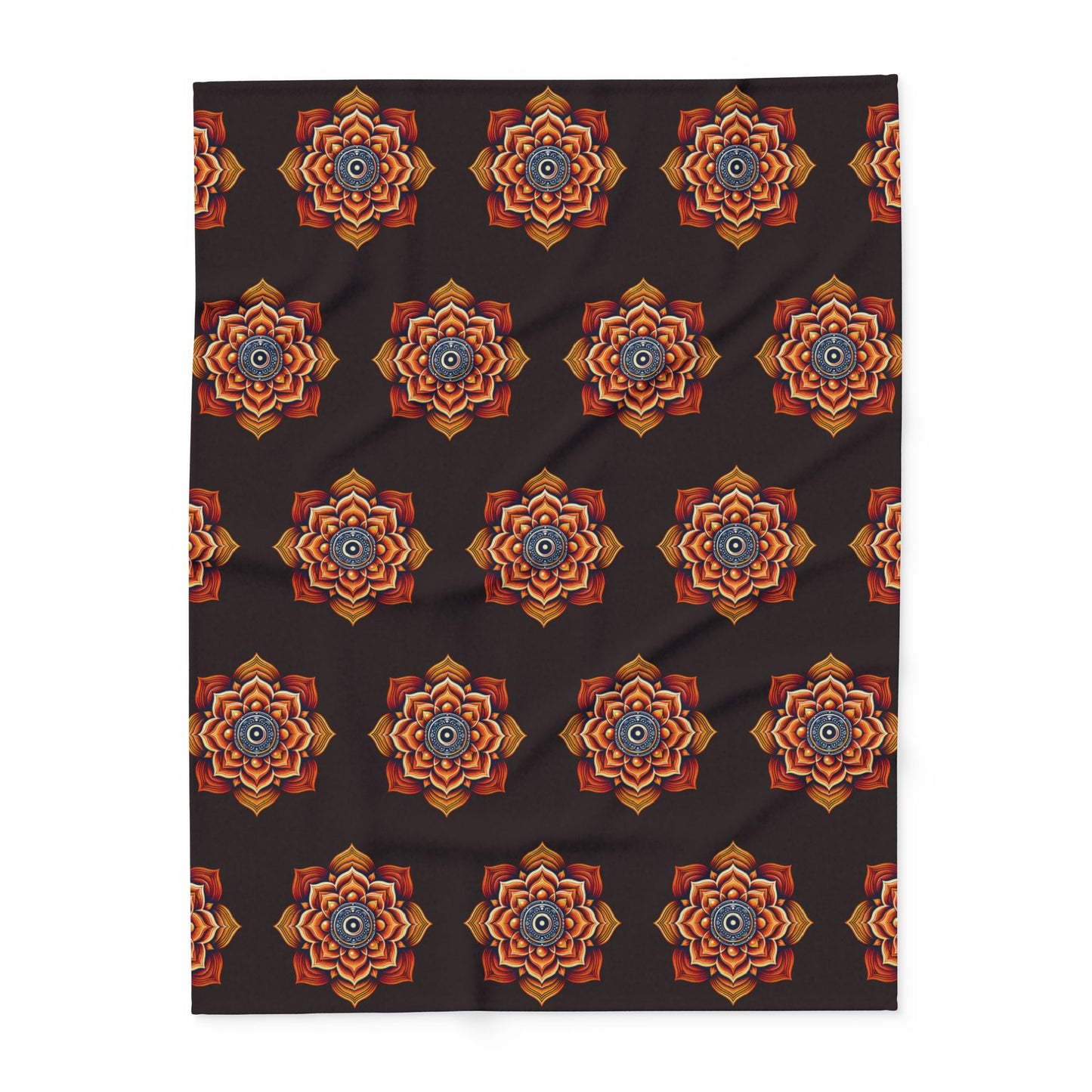 Fleece Blanket with Sacral Chakra Design