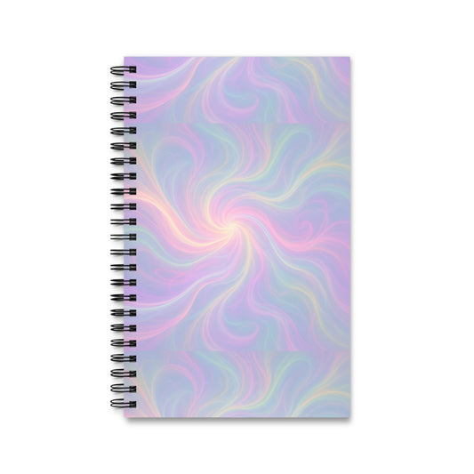 Pastel Energy Waves Spiral Journal