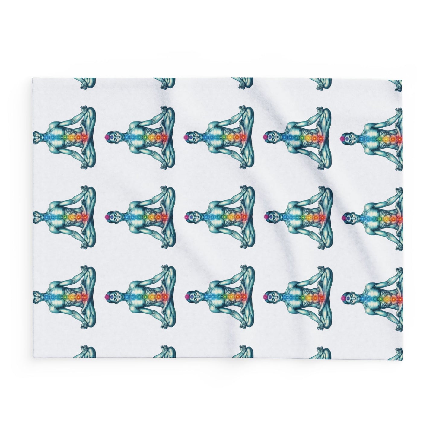 Fleece Blanket - Chakra Meditation Design
