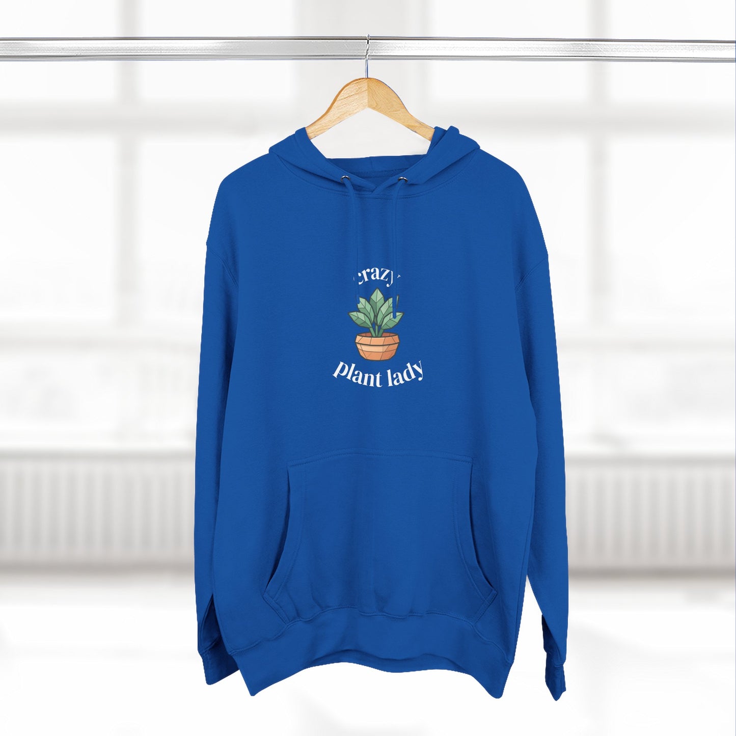 Fleece Hoodie: Plant Lover Gift, Botanical Three-Panel Hoodie, Plant Lady Pullover