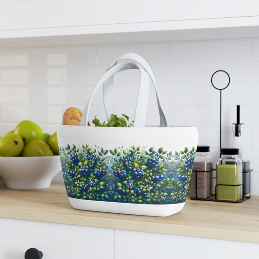 Blueberries Lunch Bag, Insulated Tote for Work, School, Picnics, Reusable Lunchbox, Food Storage Bag