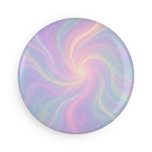 Button Magnet, Pastel Energy Waves, Fridge Magnet, Boho Kitchen Decor, Cute Magnet Set, Refrigerator Decoration, Colorful Magnets