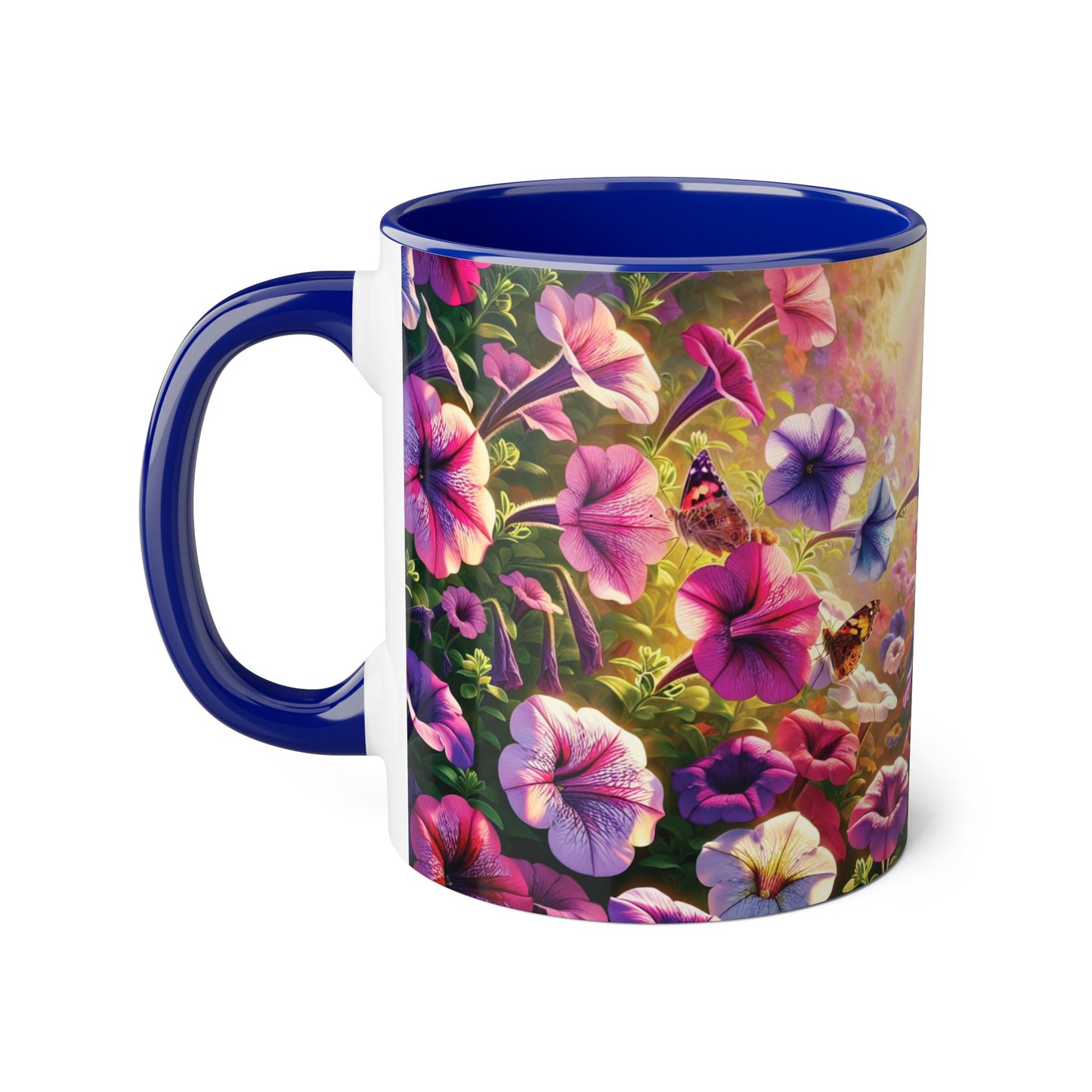 Colorful Floral Accent Mug - Perfect for Garden Lovers, Mother's Day, Birthdays, Coffee & Tea Enthusiasts, Unique Gift Idea