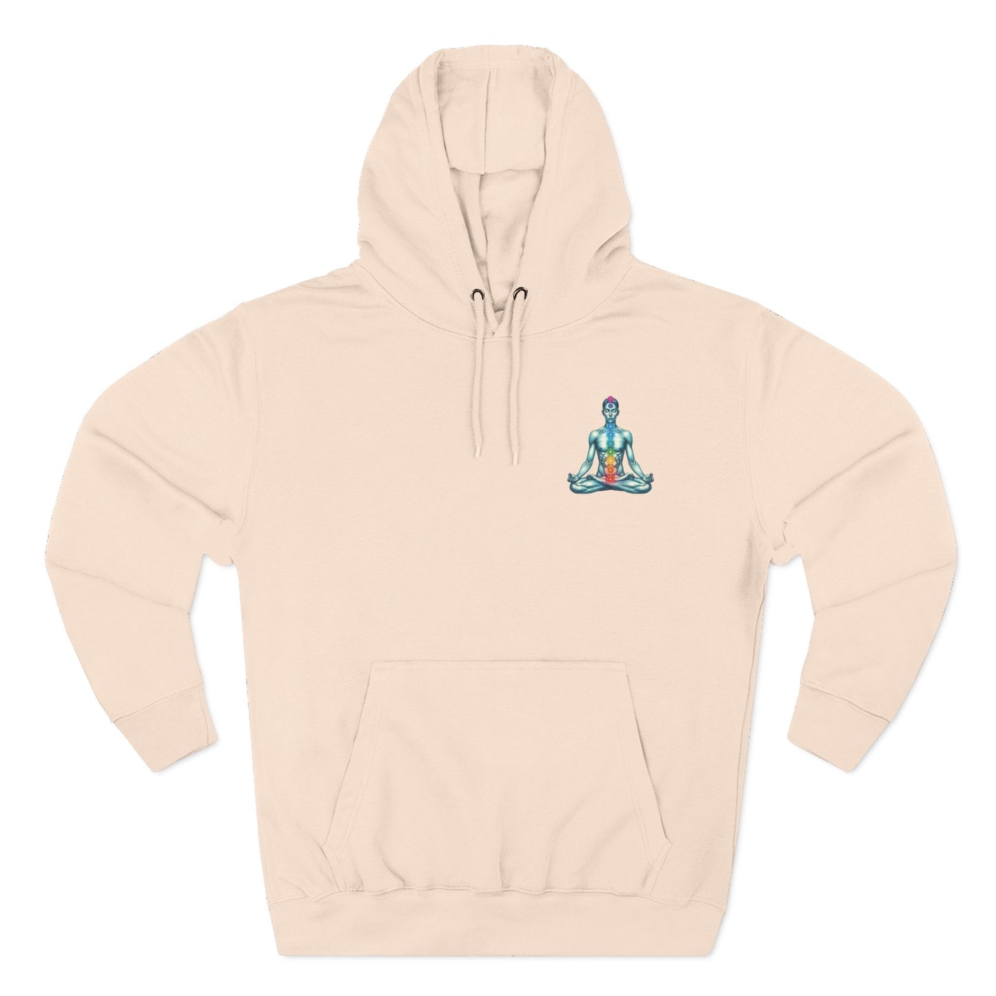 Fleece Hoodie - Chakra Meditation Design