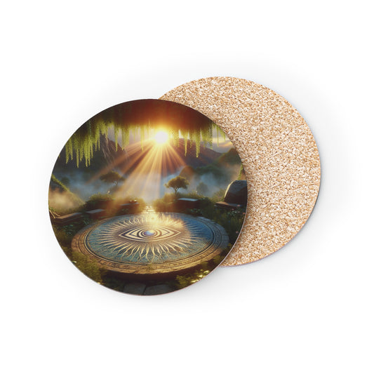 Serene View Coasters, Drink Coasters, Home Decor,  Table Coasters, Housewarming Gift, Square Coasters