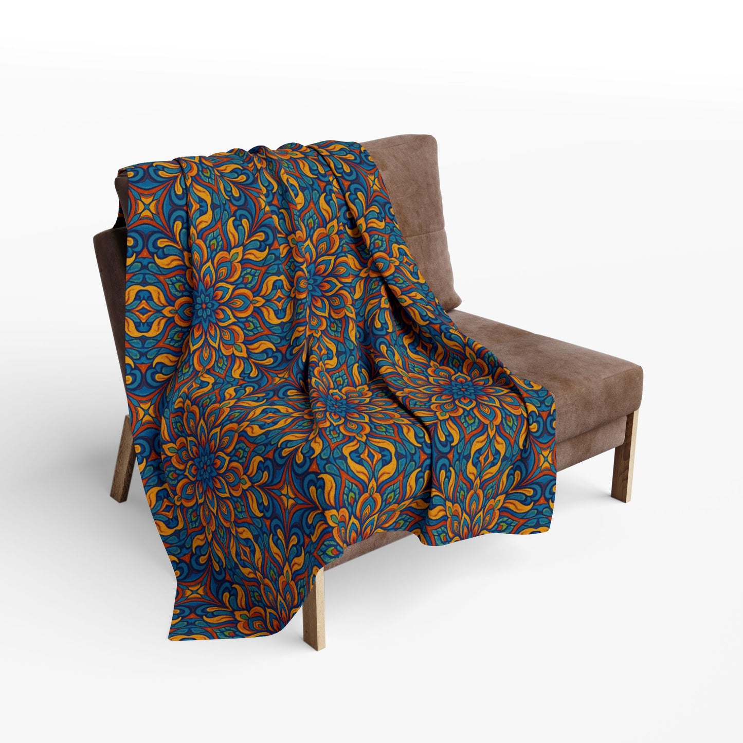 Arctic Fleece Blanket — Vibrant Kaleidoscope Throw