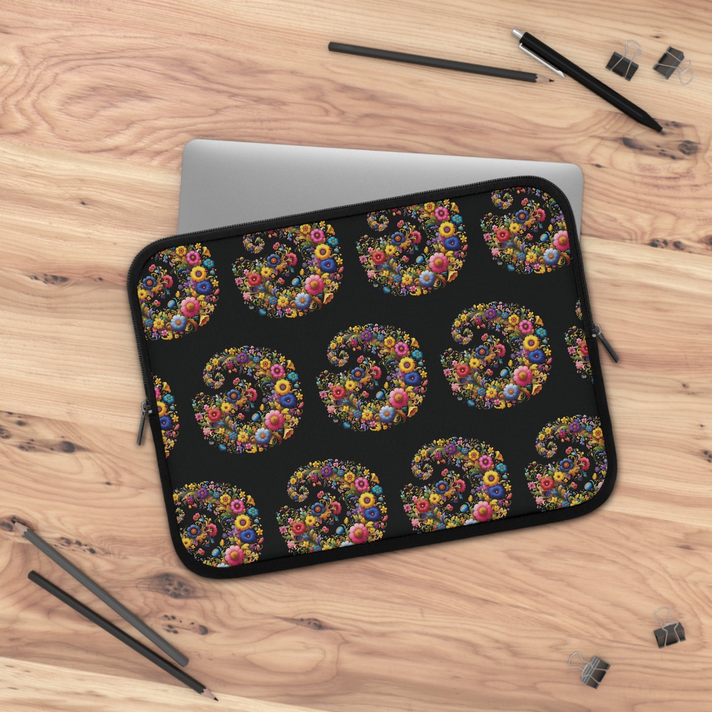 Laptop Sleeve: Floral Swirl