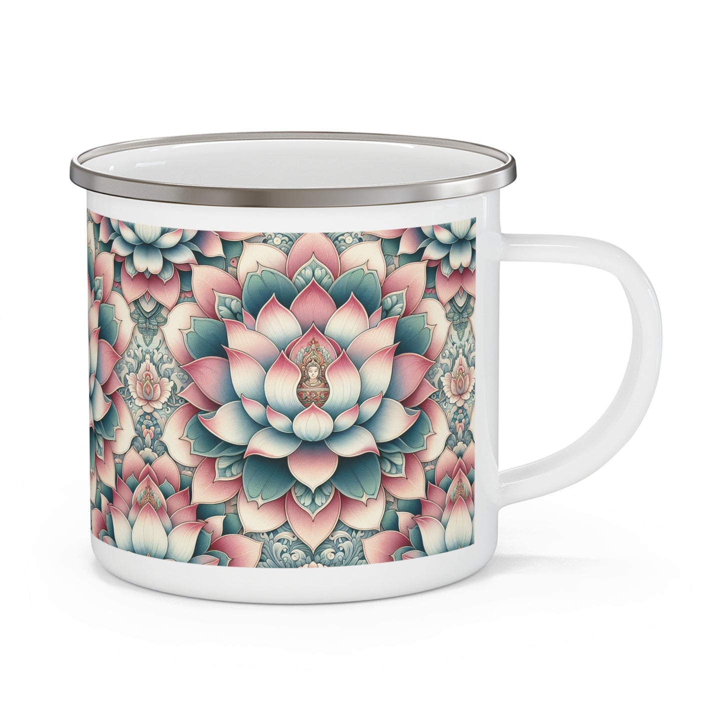 Camping Mug - Lotus Flower Design