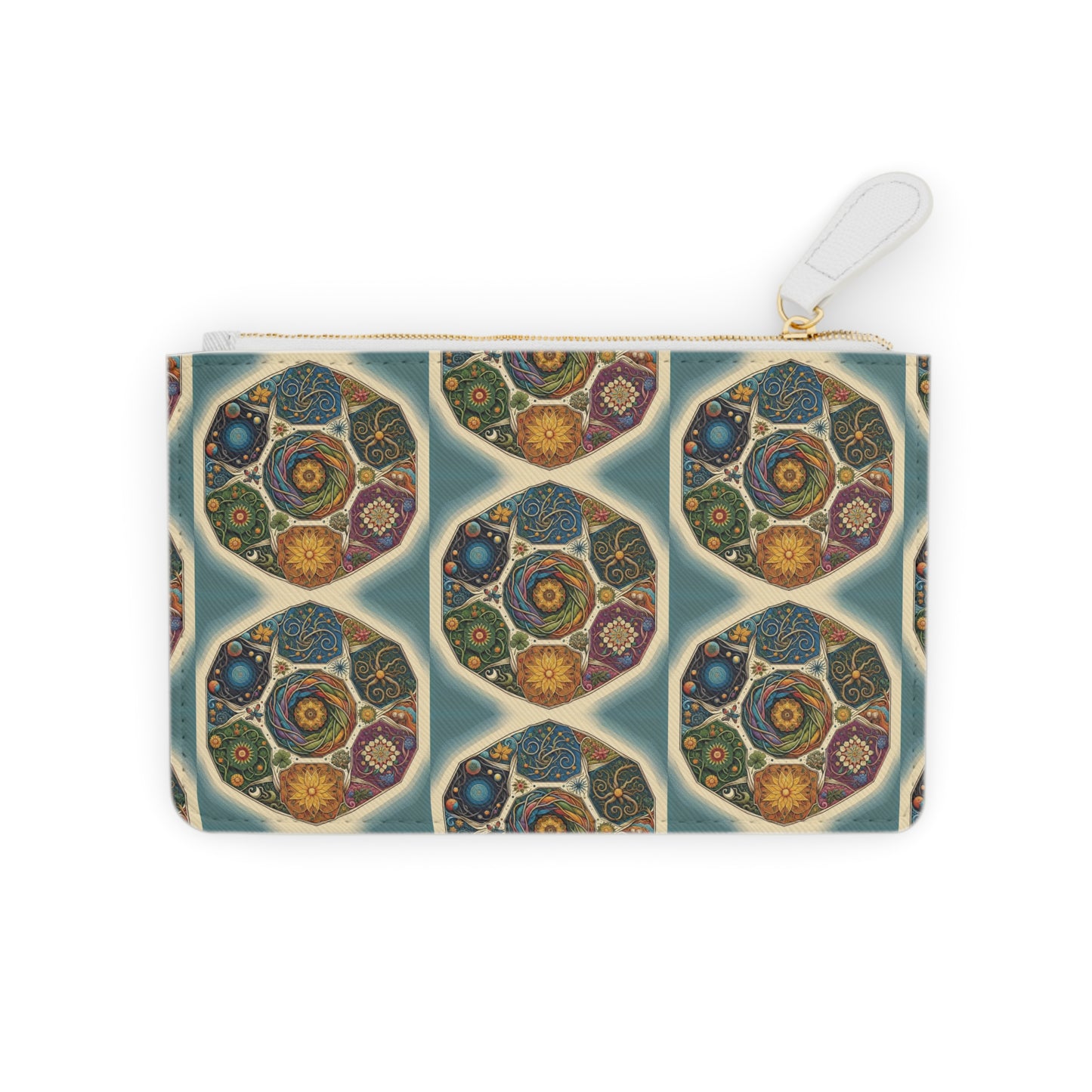 Spiritual Mini Clutch Bag, Colorful Makeup Pouch, Festival Essentials, Gift for Her
