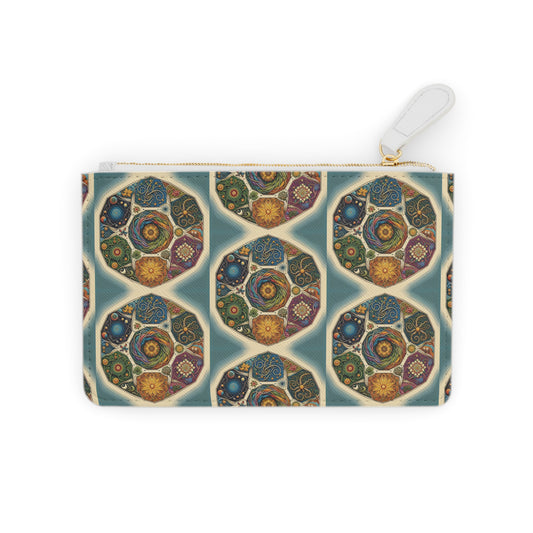 Spiritual Mini Clutch Bag, Colorful Makeup Pouch, Festival Essentials, Gift for Her