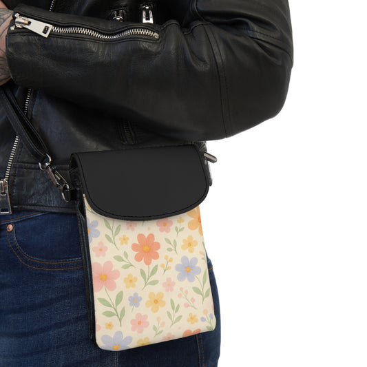 Phone Wallet: Cute Floral Design