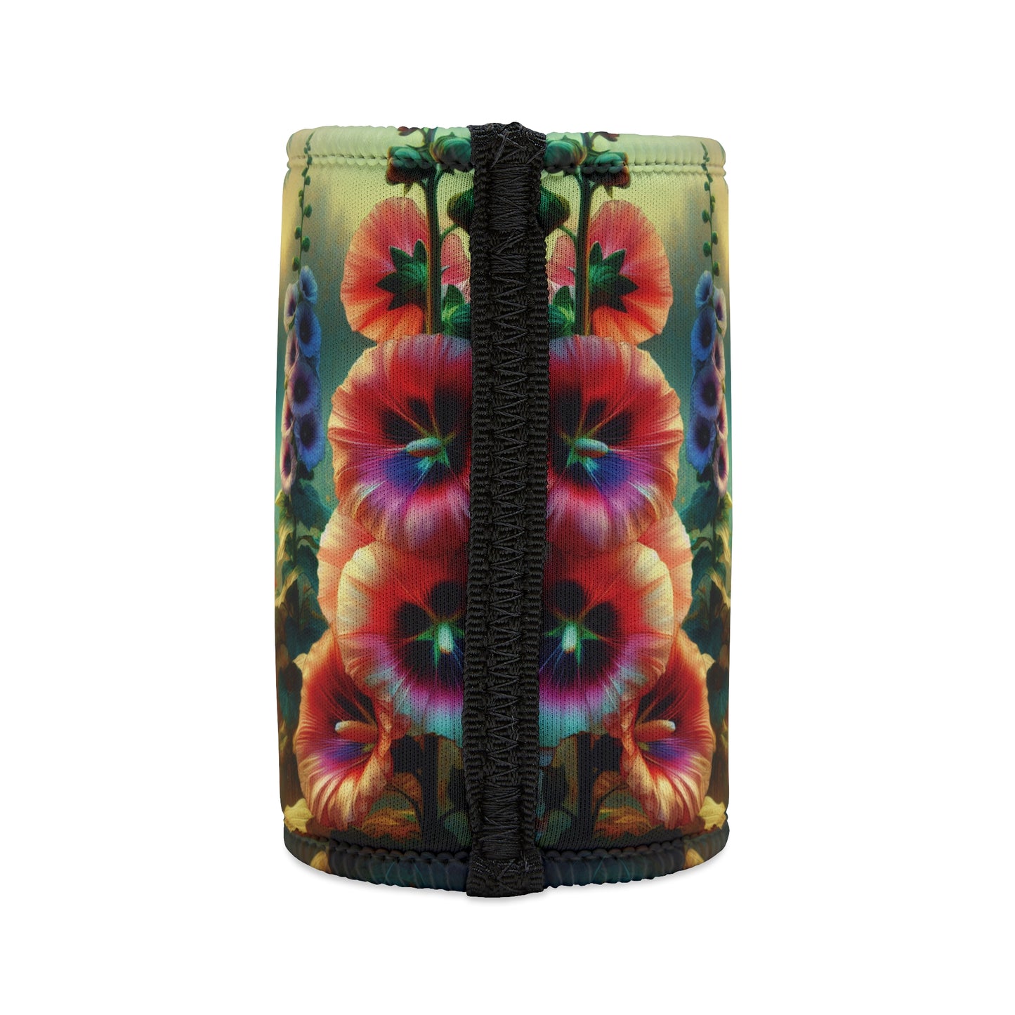 Hollyhock Blooms Stubby Cooler