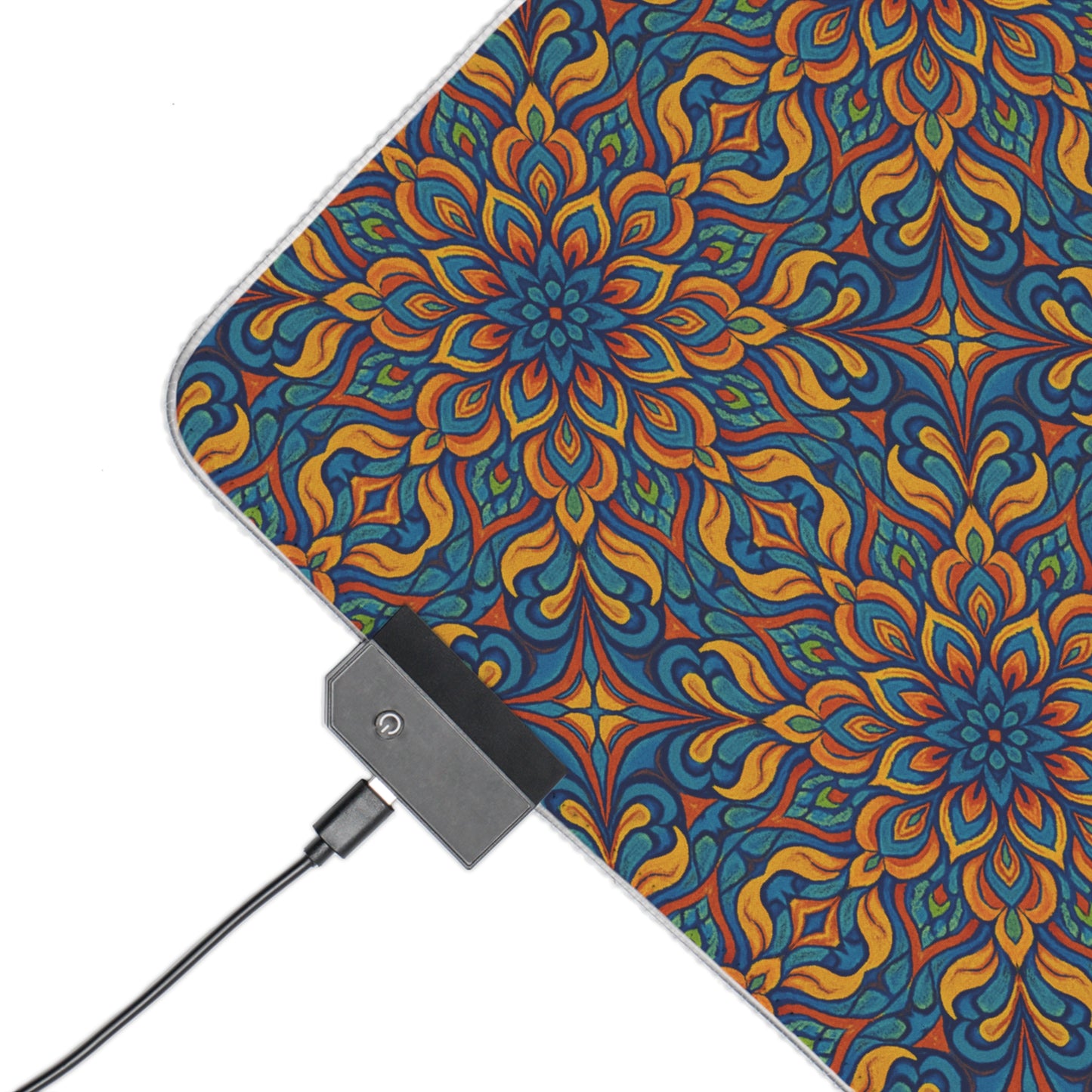 LED Gaming Mouse Pad - Kaleidoscope Design