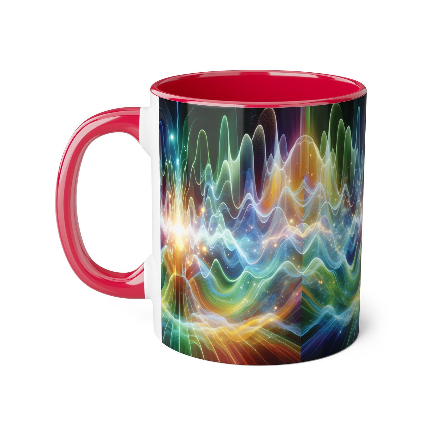 Frequency Waves Mug, Unique Kitchen Decor, Gift for Music Lover, Sound Wave Design, Office Tea Mug