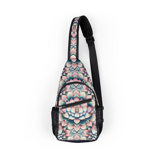 Lotus Flower Chest Bag