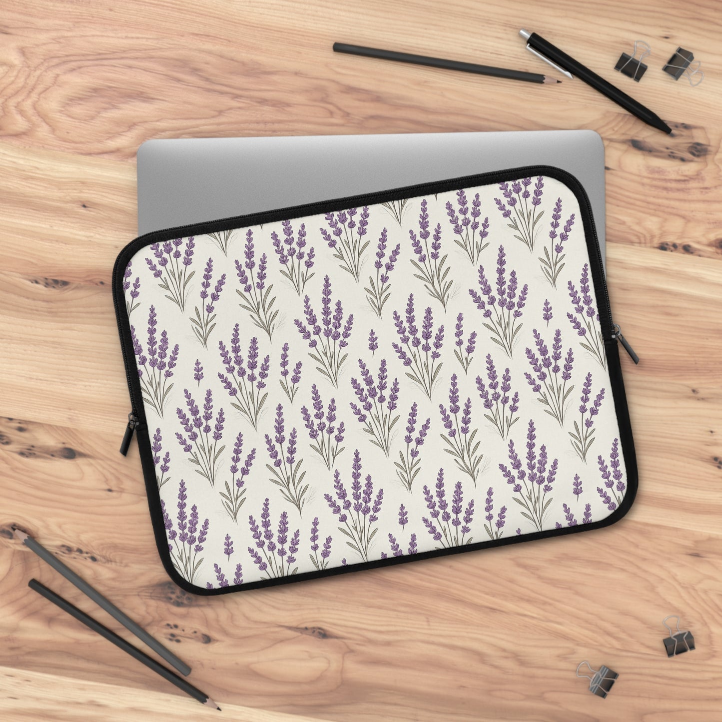 Laptop Sleeve: Lavender Design