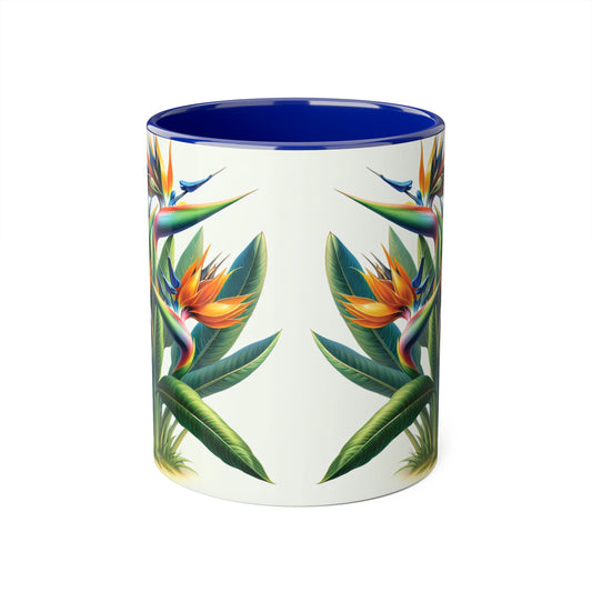 Bird of Paradise Plant Gift, Coffee Cup, Tea Mug, Botanical Kitchen Decor, Nature Lover, Housewarming Present, Tropical Vibes