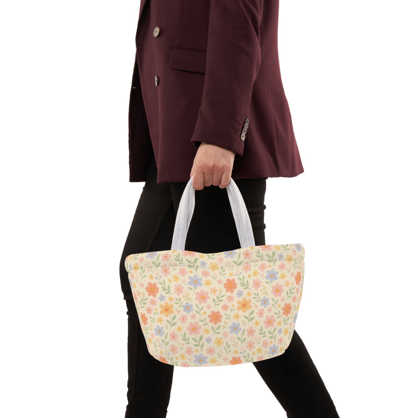Dainty Floral Lunch Bag