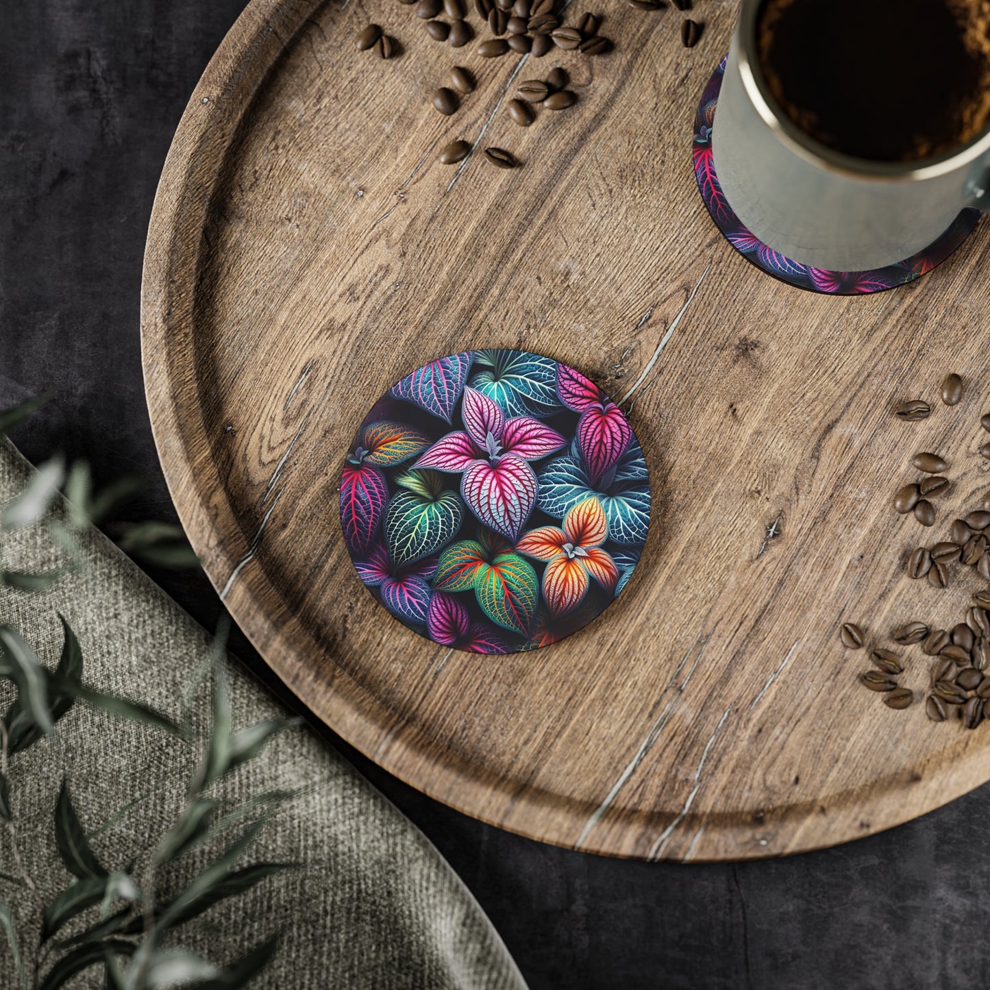Vibrant Tropicals, Drink Coasters, Home Decor, Tropical Coasters, Drinkware Accessories