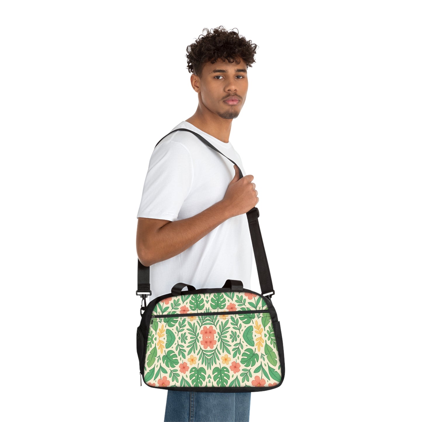 Fitness Bag - Tropical Pattern Design for Fitness Enthusiasts