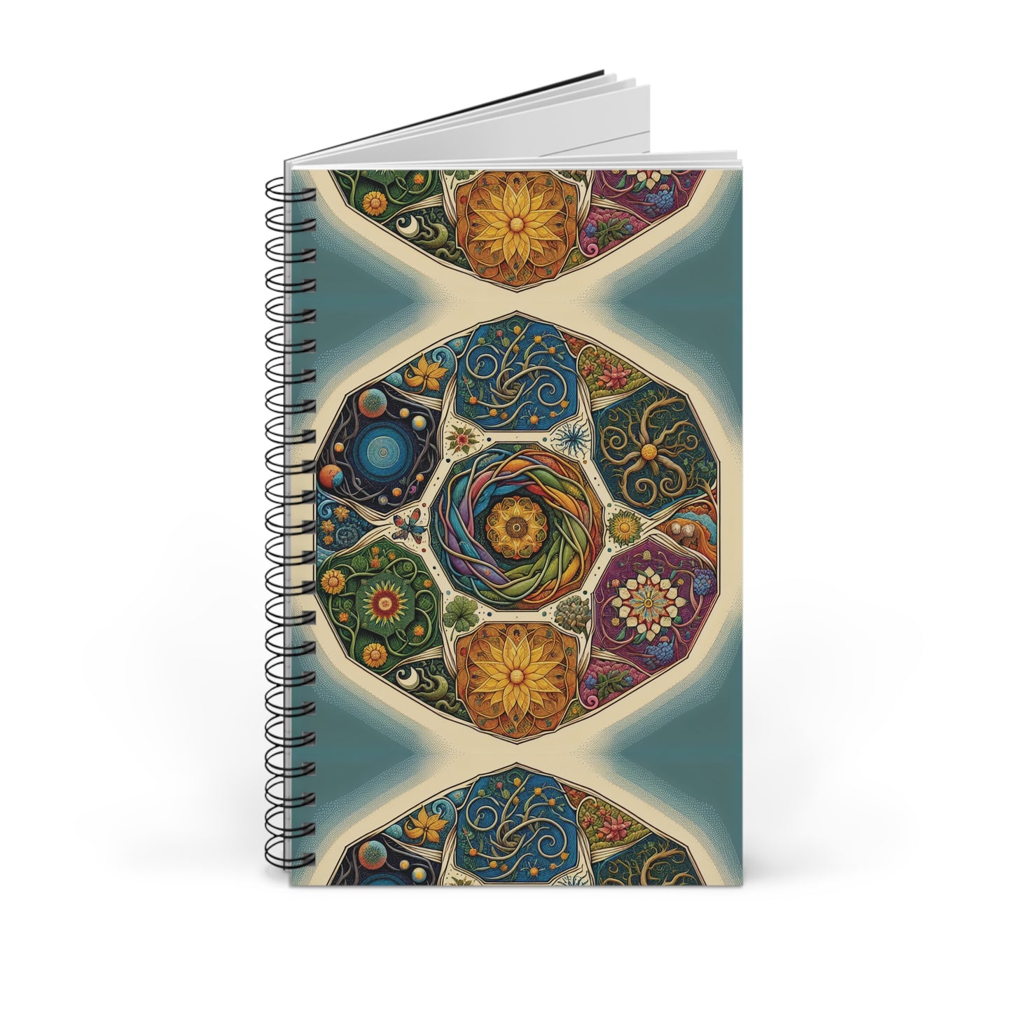 Vibrant Spiral Journal - Colorful Floral Design for Writers, Artists, Gift for Special Occasions, Creative Journal, Note-taking, Keepsake