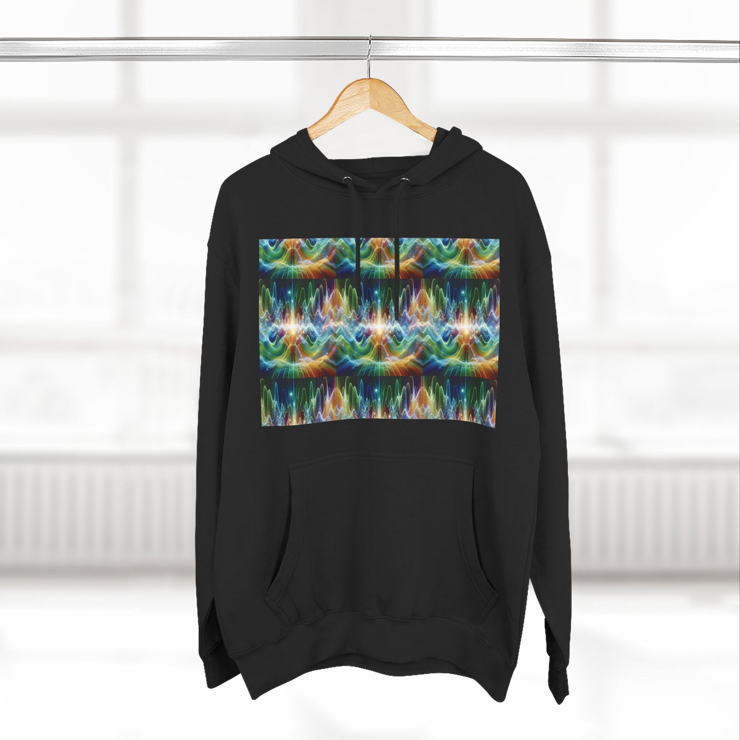 Fleece Hoodie - Frequency Waves Design