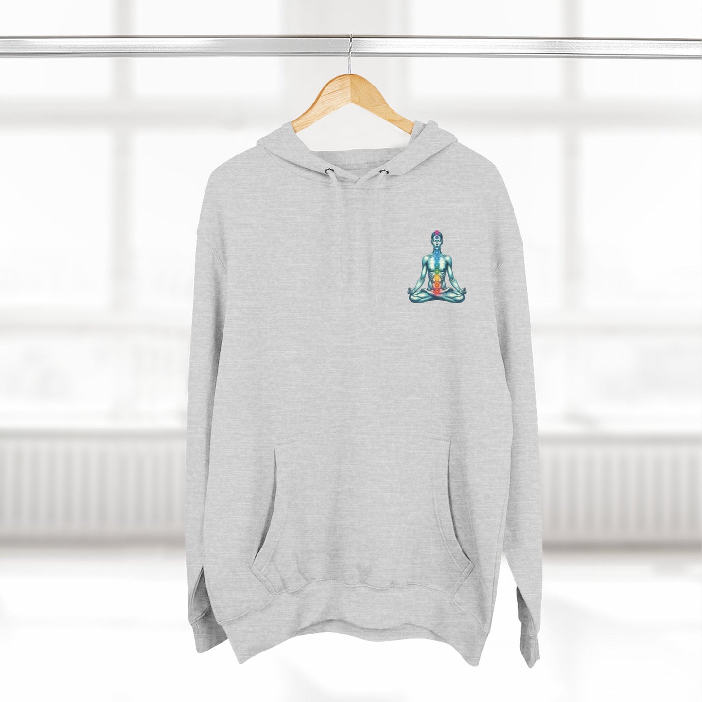 Fleece Hoodie - Chakra Meditation Design