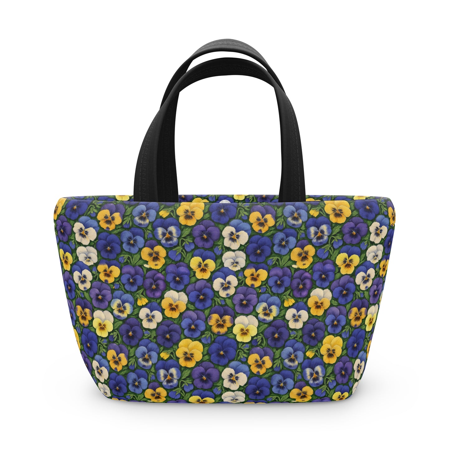 Lunch Bag with Pansy Pattern