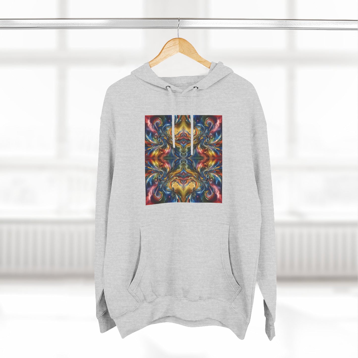 Fleece Hoodie - Energy Wave Design