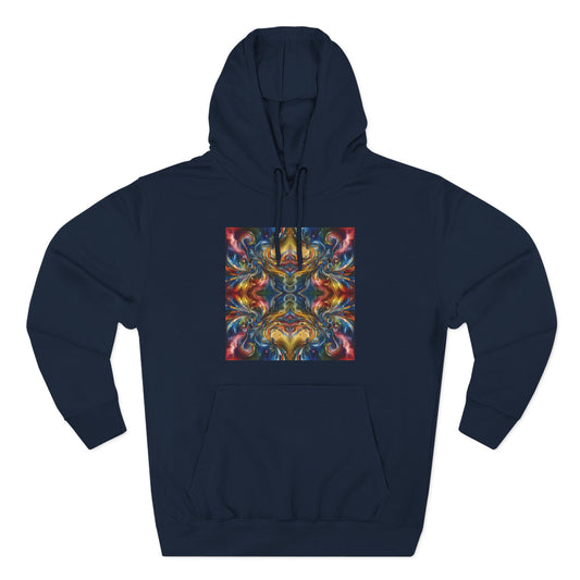 Fleece Hoodie - Energy Wave Design