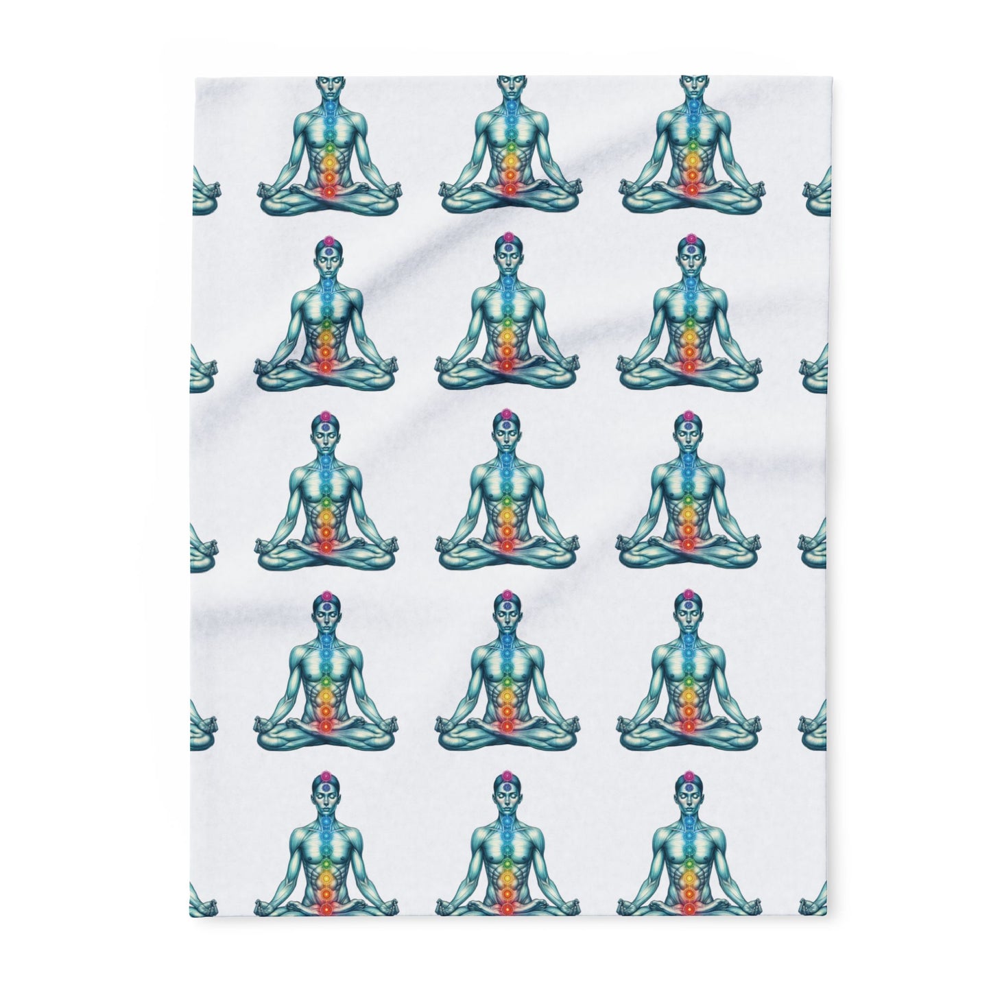 Fleece Blanket - Chakra Meditation Design