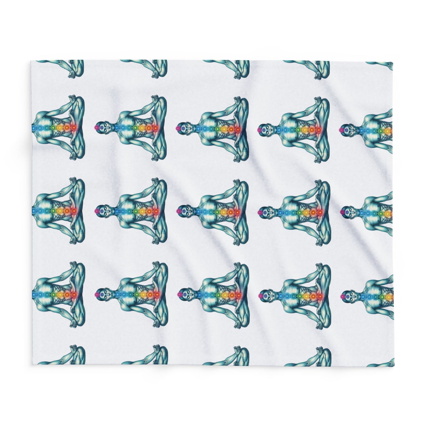 Fleece Blanket - Chakra Meditation Design