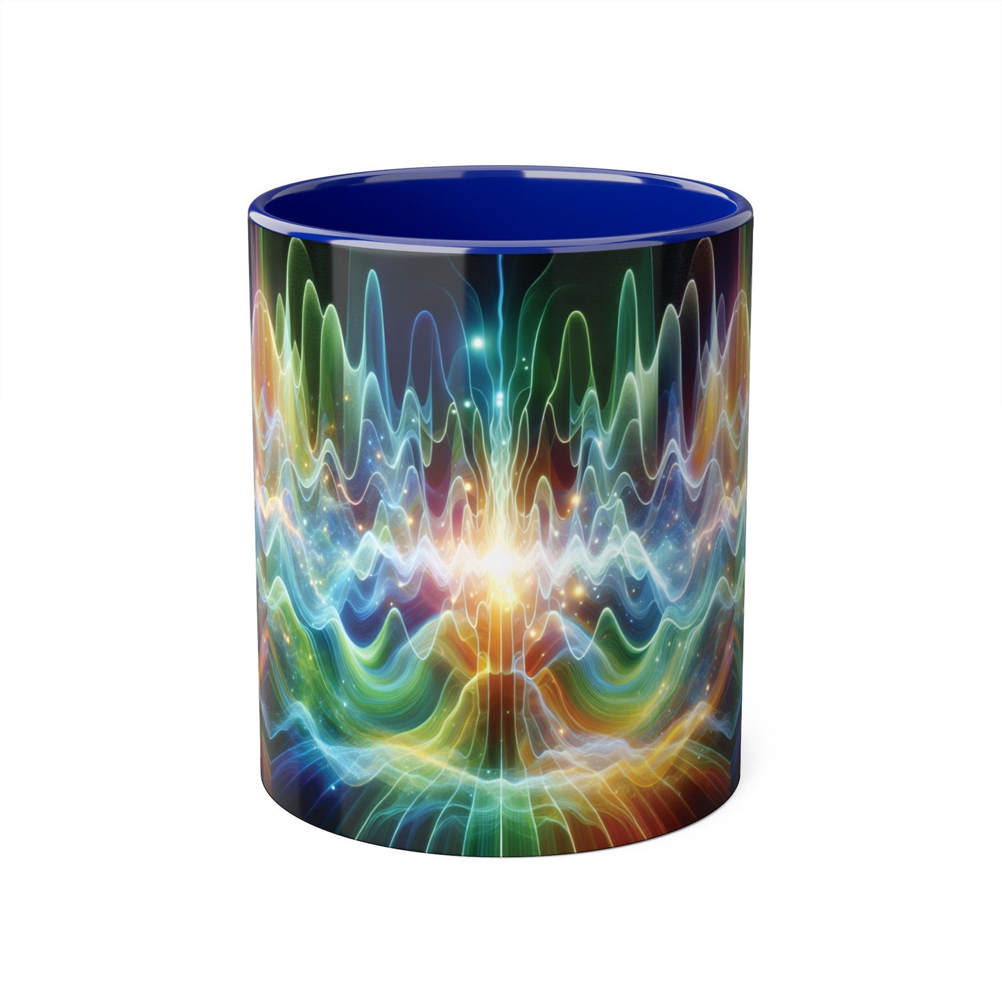 Frequency Waves Mug, Unique Kitchen Decor, Gift for Music Lover, Sound Wave Design, Office Tea Mug