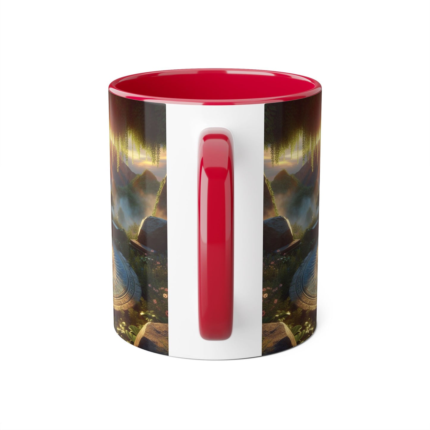 Mystical Eye Accent Mug - 11oz Coffee Cup for Mindfulness and Inspiration