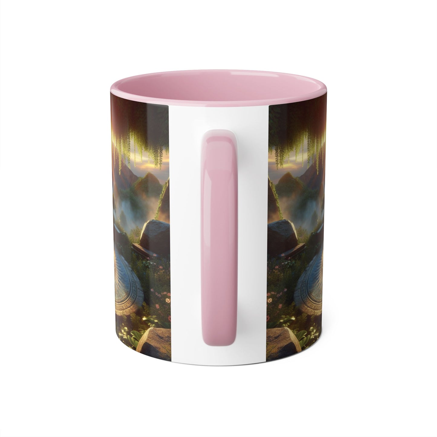Mystical Eye Accent Mug - 11oz Coffee Cup for Mindfulness and Inspiration