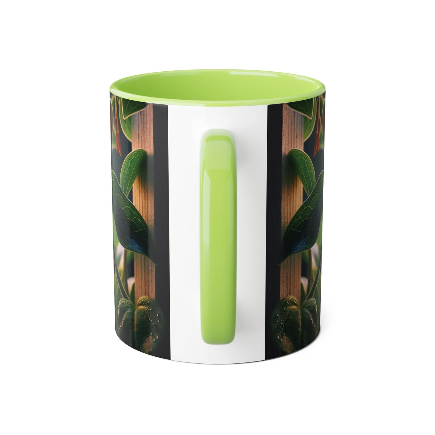 Honeysuckle Accent Mug, Floral Coffee Cup for Garden Lovers, Botanical Tea Mug Decor, Gift for Nature Enthusiasts, Mother's Day Present,