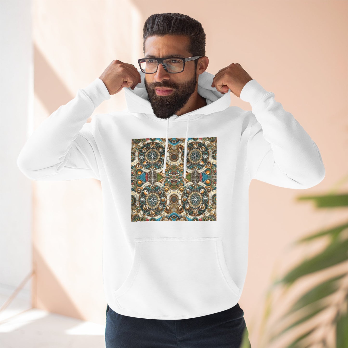 Fleece Hoodie - Symbol of Life Design