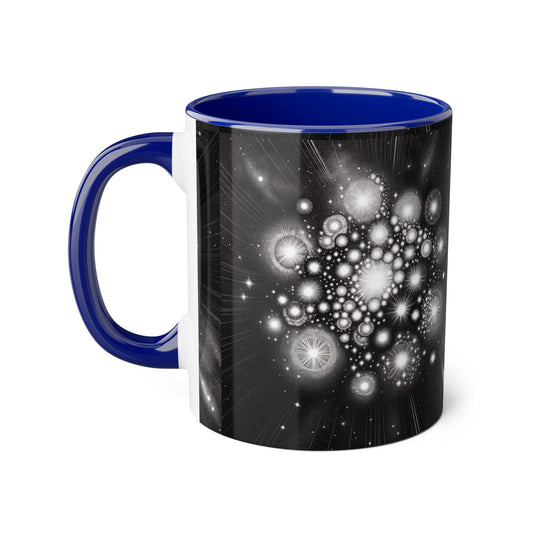 Star Cluster Accent Mug, Celestial Coffee Cup, Galaxy Tea Mug, Space Lover Gift, Astronomy Kitchen Decor, Unique Cosmic Drinkware