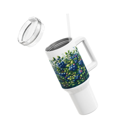 40oz Tumbler - Blueberries Design