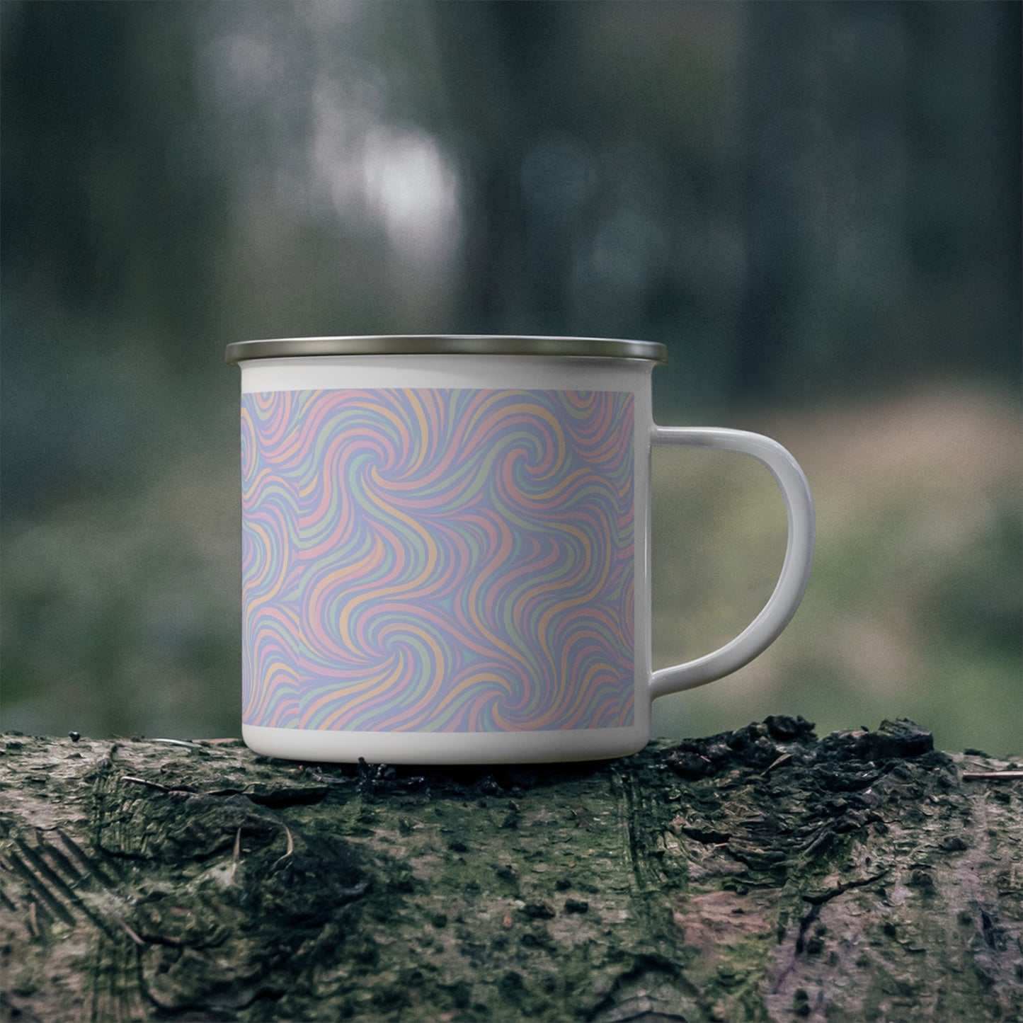 Camping Mug - Colorful Swirl Design