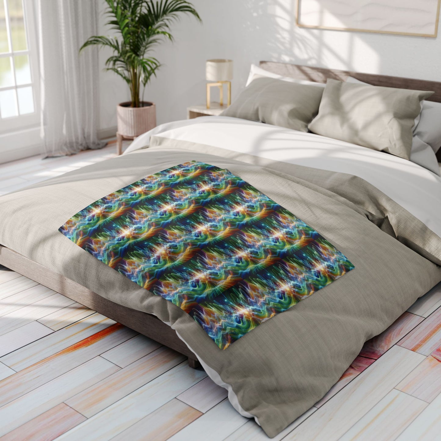 Fleece Blanket - Frequency Waves Design