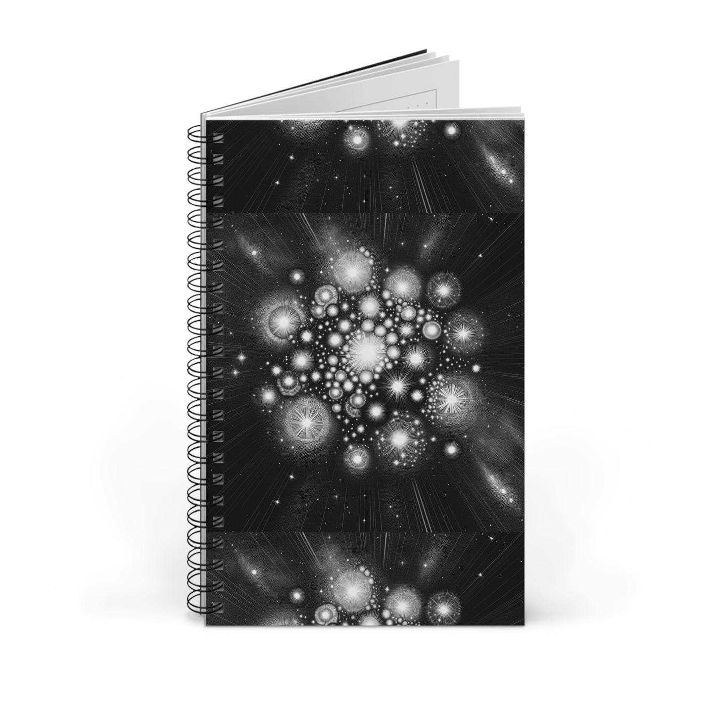 Star Cluster Spiral Journal - meditation journal, cosmic design, yogi diary