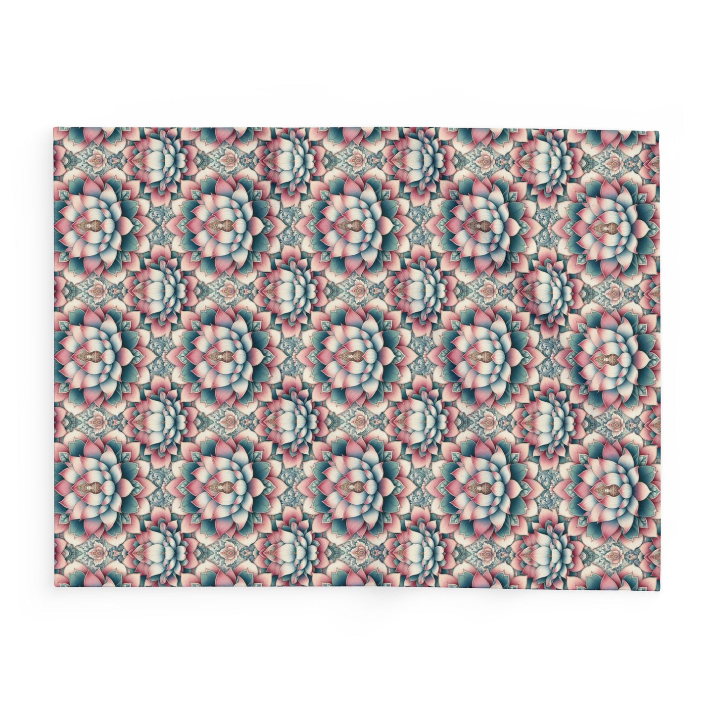 Fleece Blanket - Lotus Flower Design