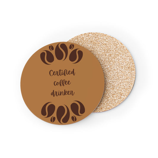 Certified Coffee Drinker Coasters Set - Funny Coasters, Kitchen Decor, Housewarming Gift, Coffee Lover Gift, Drink Coasters