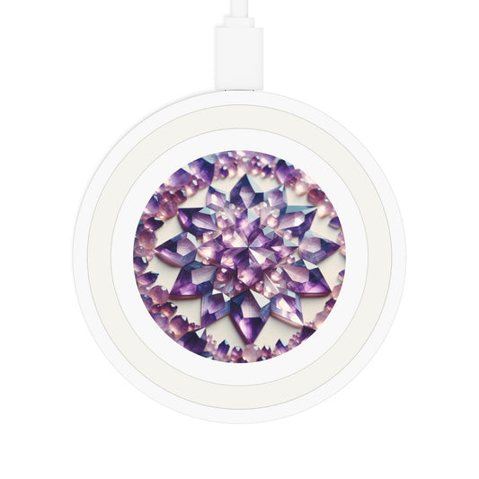 Wireless Charging Pad: Amethyst Crystal